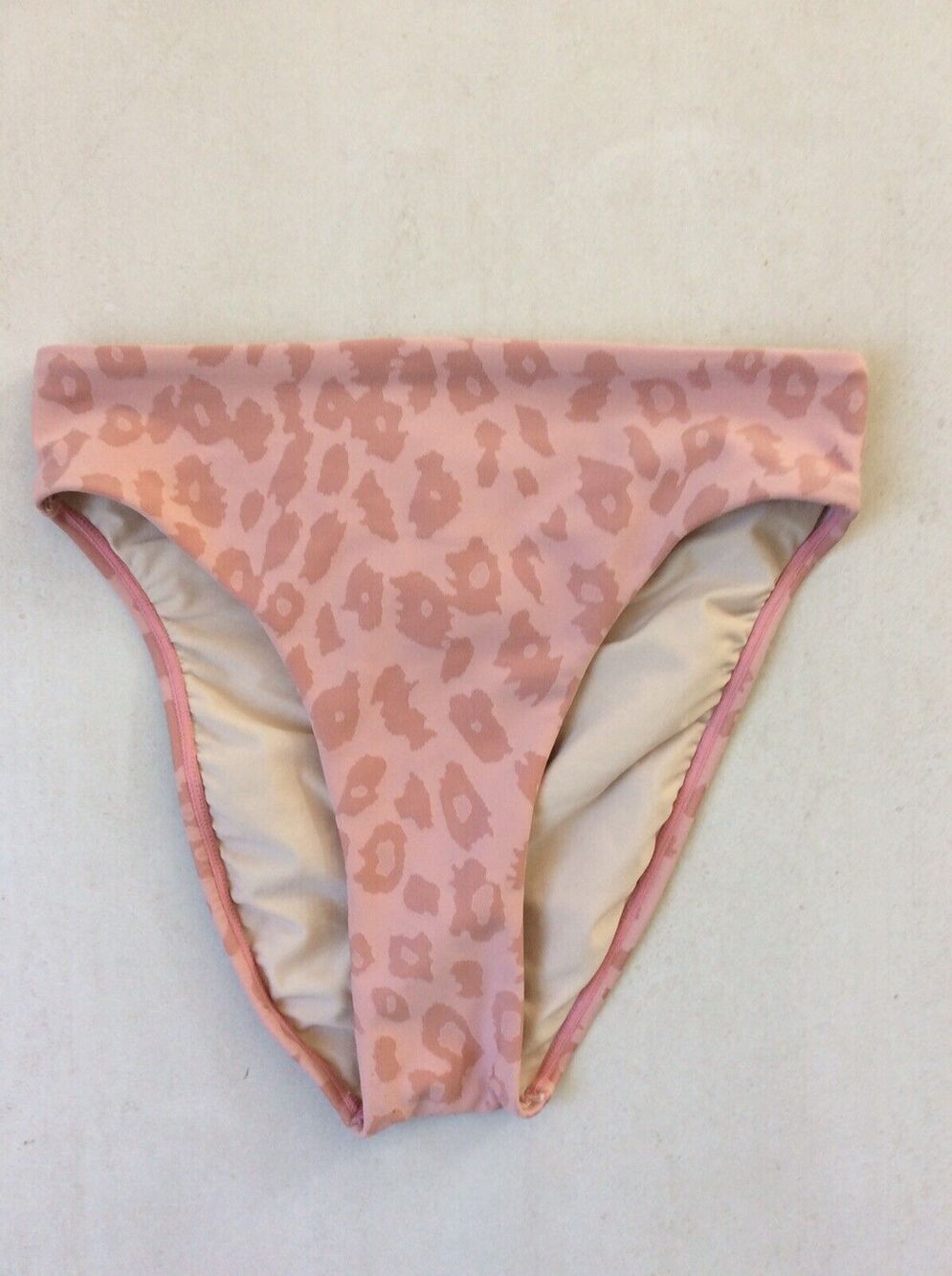 PilyQ Swim Bikini Bottom Animal Print High Leg Swimwear